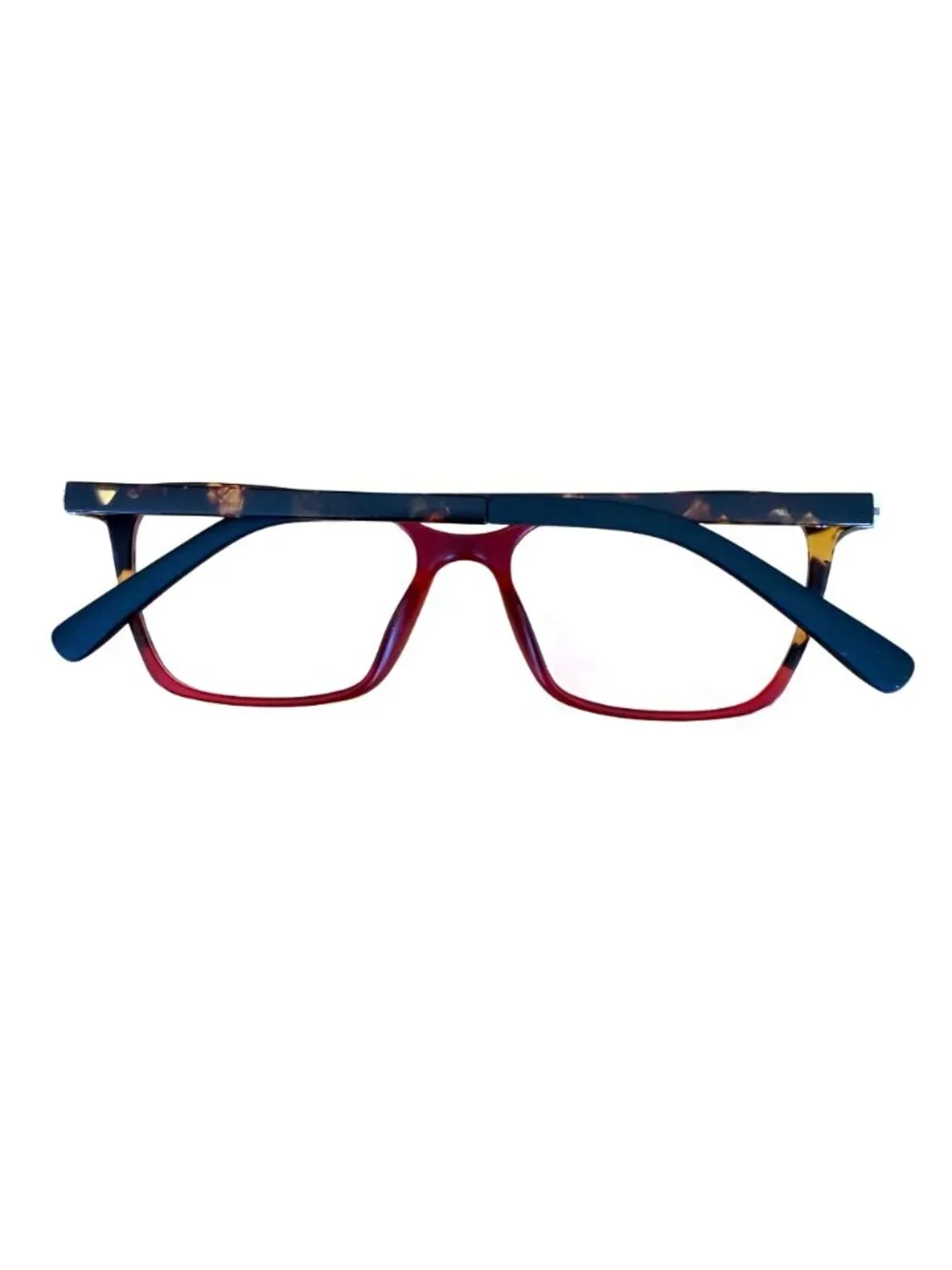 Eco Womens Eyeglasses With Magnetic Clip On Sunglasses Burgundy Tortoise